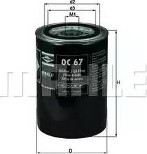 KNECHT OC 67 - Масляный фильтр autosila-amz.com