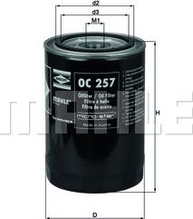 KNECHT OC 257 - Масляный фильтр autosila-amz.com