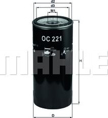 KNECHT OC 221 - Масляный фильтр autosila-amz.com