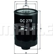 KNECHT OC 279 - Масляный фильтр autosila-amz.com