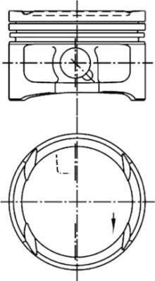 Kolbenschmidt 99563600 - Поршень autosila-amz.com