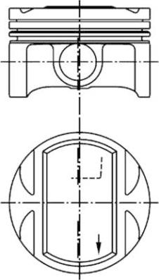 Kolbenschmidt 94954600 - Поршень autosila-amz.com