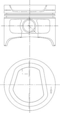 Kolbenschmidt 94553620 - Поршень autosila-amz.com