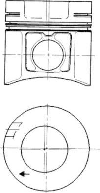 Kolbenschmidt 93485600 - Поршень autosila-amz.com