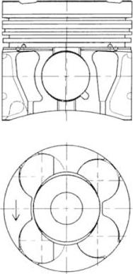 Kolbenschmidt 41286600 - Поршень autosila-amz.com