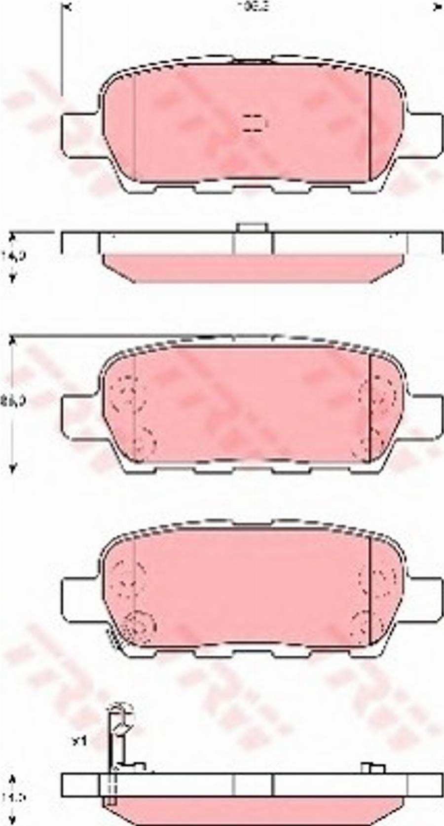 Konstein 5610472 - Тормозные колодки, дисковые, комплект autosila-amz.com