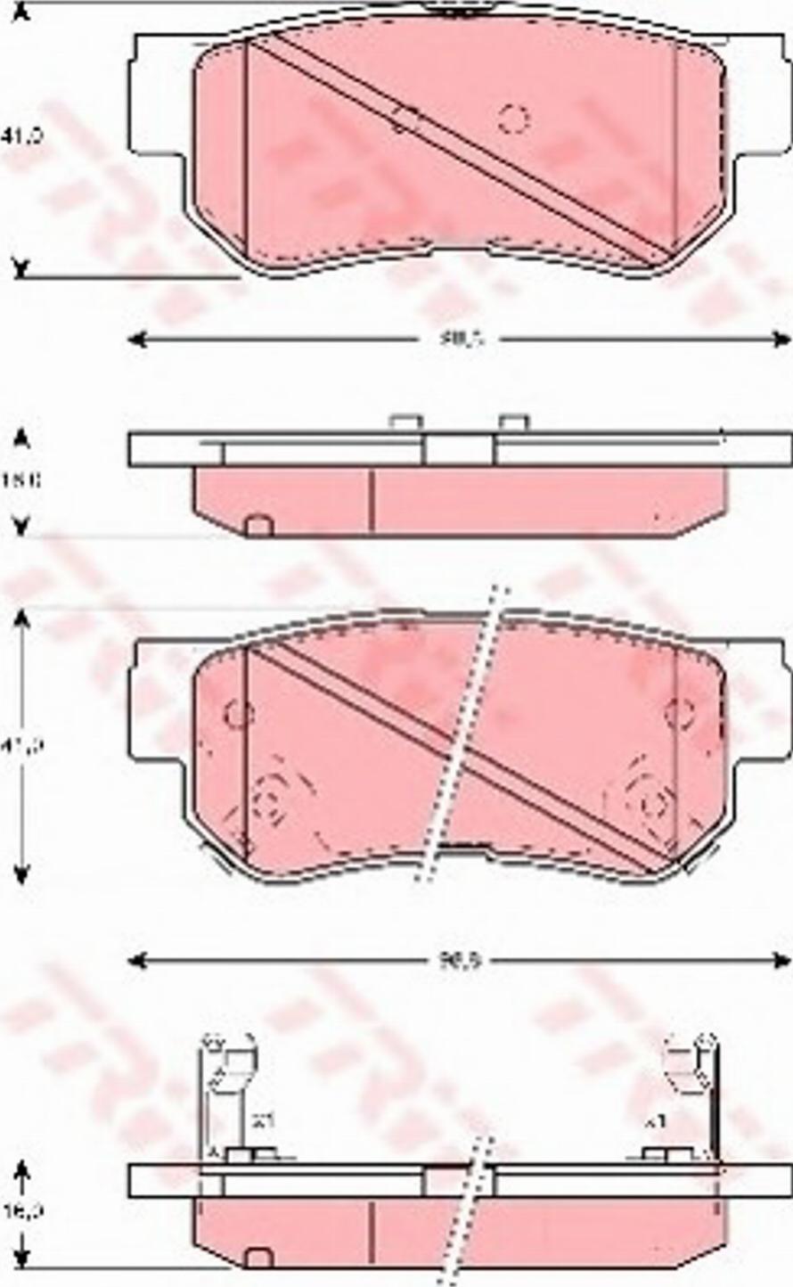 Konstein 5610172 - Тормозные колодки, дисковые, комплект autosila-amz.com