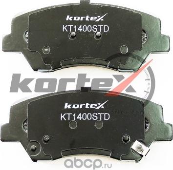 Kortex KT1400STD - Тормозные колодки, дисковые, комплект autosila-amz.com