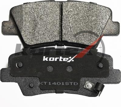 Kortex KT1401STD - Тормозные колодки, дисковые, комплект autosila-amz.com