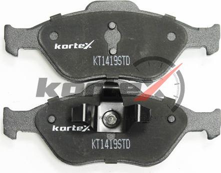 Kortex KT1419STD - Тормозные колодки, дисковые, комплект autosila-amz.com