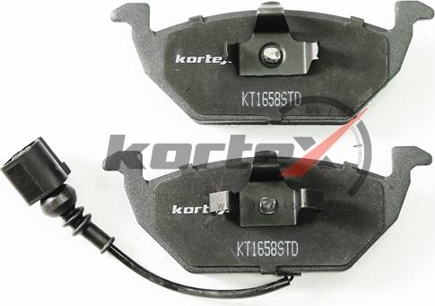 Kortex KT1658STD - Тормозные колодки, дисковые, комплект autosila-amz.com