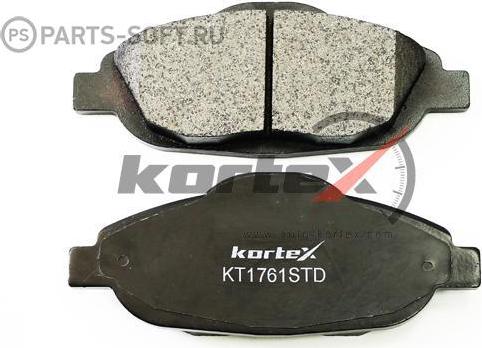 Kortex KT1761STD - Тормозные колодки, дисковые, комплект autosila-amz.com
