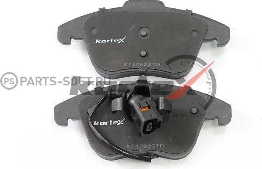 Kortex KT1762STD - Тормозные колодки, дисковые, комплект autosila-amz.com