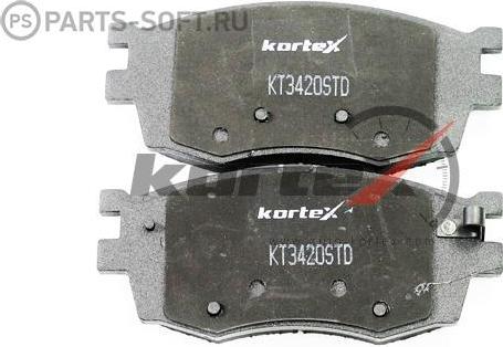 Kortex KT3420STD - Тормозные колодки, дисковые, комплект autosila-amz.com