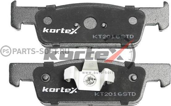 Kortex KT2016STD - Тормозные колодки, дисковые, комплект autosila-amz.com