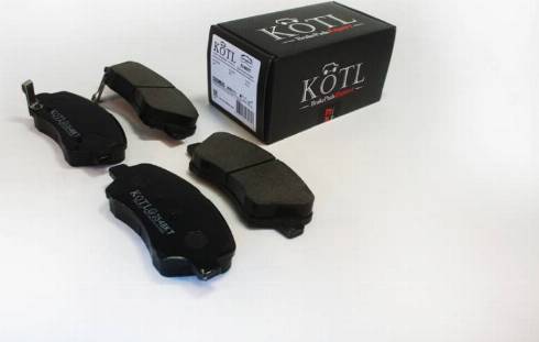 Kötl 3548KT - Тормозные колодки, дисковые, комплект autosila-amz.com