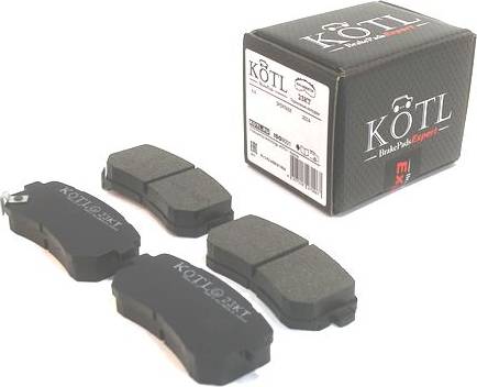 Kötl 23KT - Тормозные колодки, дисковые, комплект autosila-amz.com