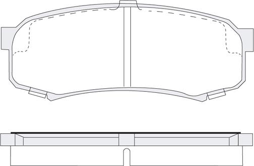 DJ Parts BP1009 - Тормозные колодки, дисковые, комплект autosila-amz.com