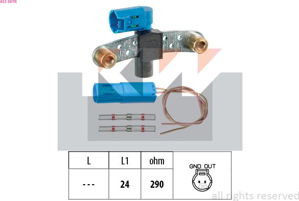 KW 453 597K - Датчик импульсов, коленвал autosila-amz.com