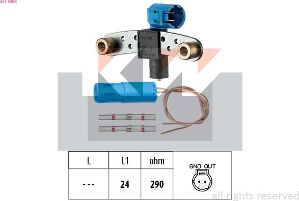 KW 453 545K - Датчик импульсов, коленвал autosila-amz.com