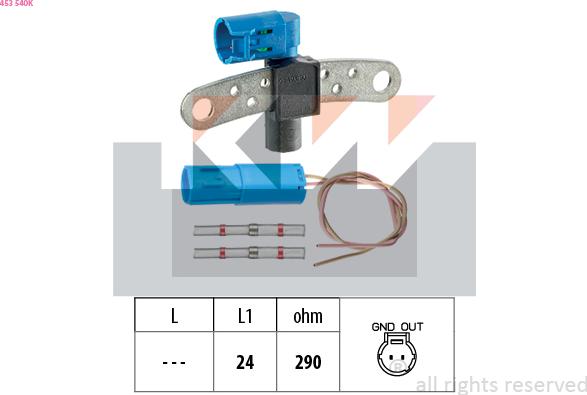 KW 453 540K - Датчик импульсов, коленвал autosila-amz.com