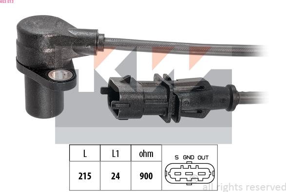 KW 453 513 - Датчик импульсов, коленвал autosila-amz.com