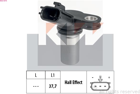 KW 453 674 - Датчик, положение распределительного вала autosila-amz.com