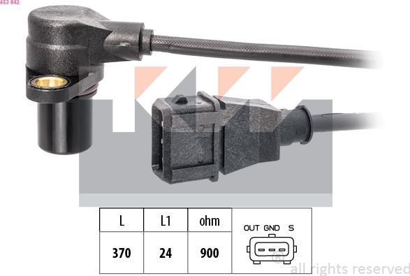 KW 453 842 - Датчик импульсов, коленвал autosila-amz.com