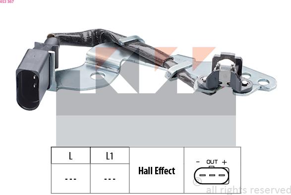 KW 453 367 - Датчик, положение распределительного вала autosila-amz.com