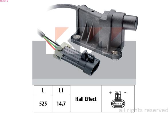 KW 453 315 - Датчик, положение распределительного вала autosila-amz.com