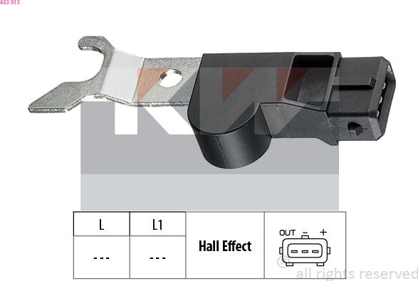 KW 453 313 - Датчик, положение распределительного вала autosila-amz.com