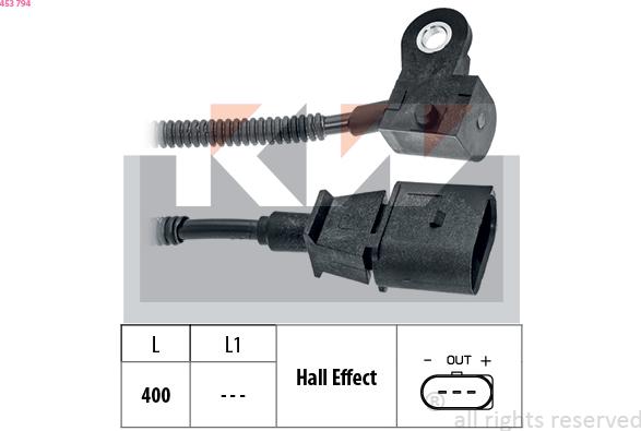 KW 453 794 - Датчик, положение распределительного вала autosila-amz.com