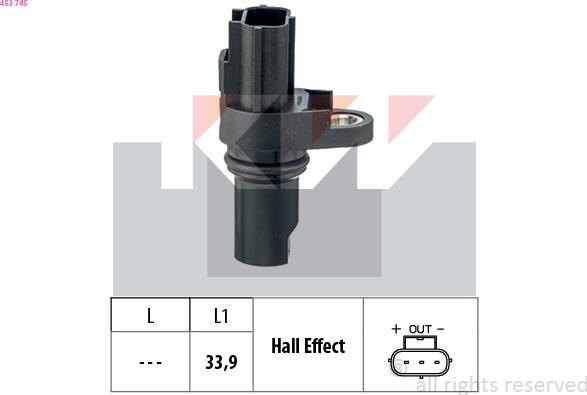 KW 453 745 - Датчик RPM, частота вращения autosila-amz.com