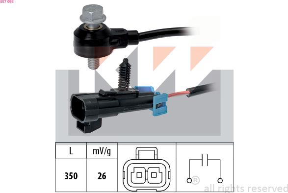 KW 457 093 - Датчик детонации autosila-amz.com