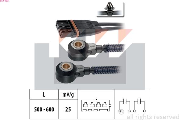 KW 457 193 - Датчик детонации autosila-amz.com