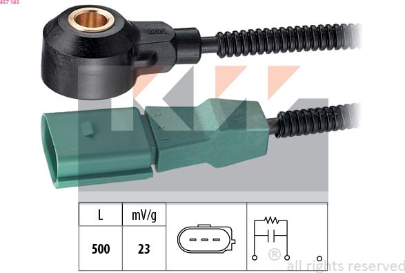 KW 457 163 - Датчик детонации autosila-amz.com