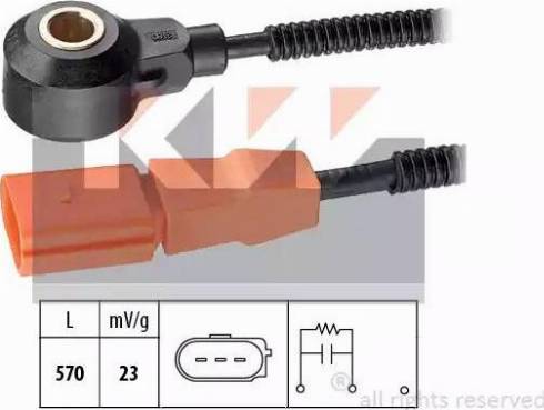 KW 457 186 - Датчик детонации autosila-amz.com