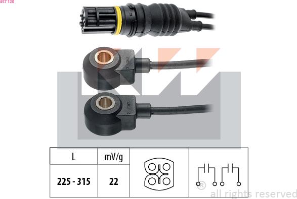 KW 457 120 - Датчик детонации autosila-amz.com