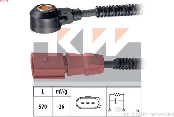 KW 457 171 - Датчик детонации autosila-amz.com