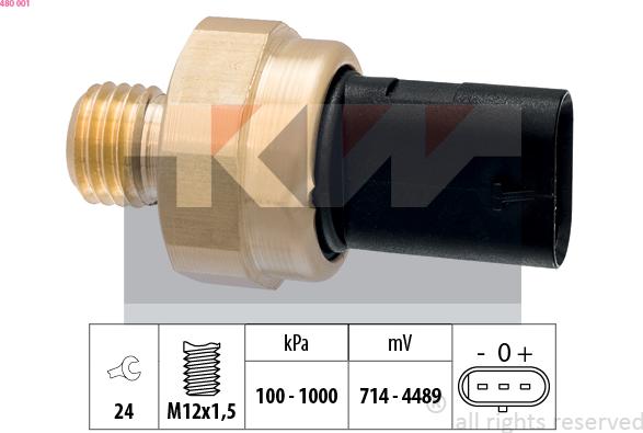 KW 480 001 - Датчик, давление масла autosila-amz.com