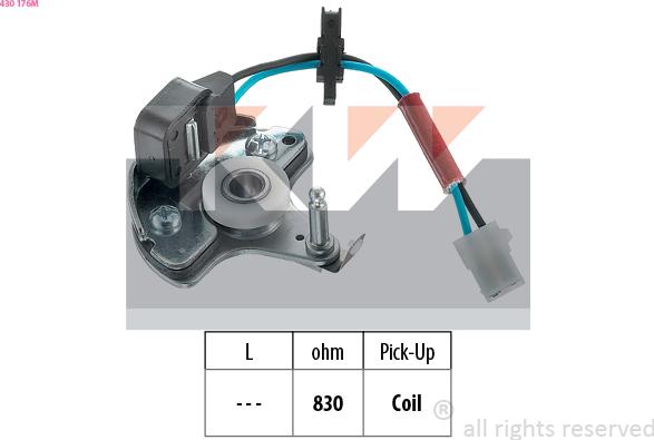 KW 430 176M - Датчик, импульс зажигания autosila-amz.com