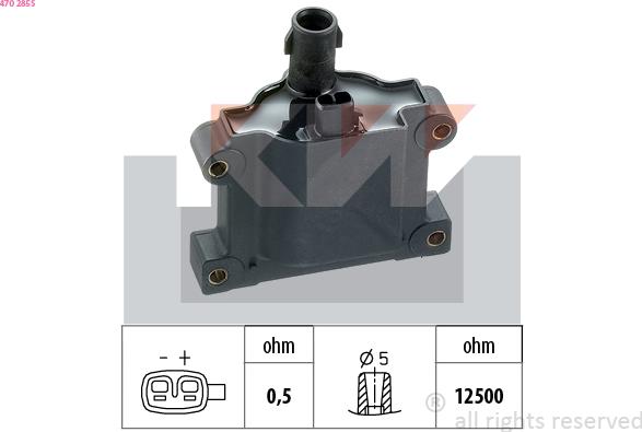 KW 470 285S - Катушка зажигания autosila-amz.com