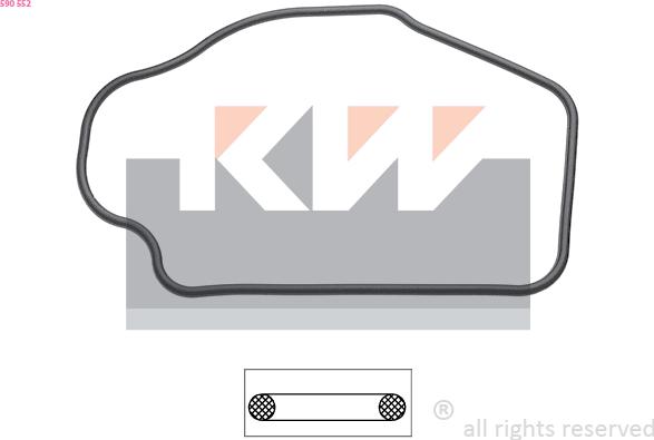 KW 590 552 - Прокладка, термостат autosila-amz.com