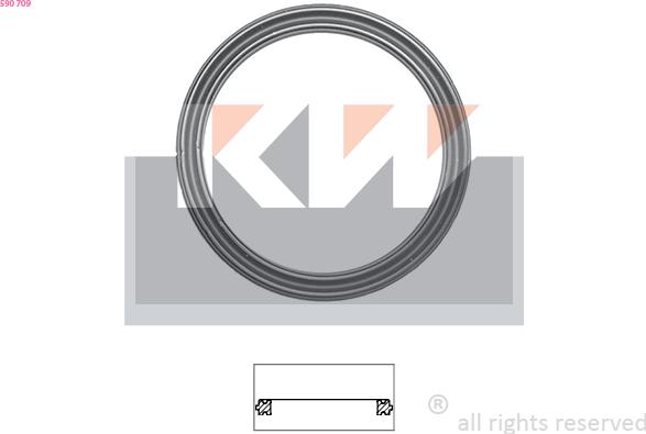 KW 590 709 - Прокладка, термостат autosila-amz.com
