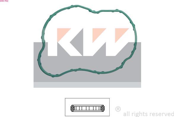 KW 590 702 - Прокладка, термостат autosila-amz.com