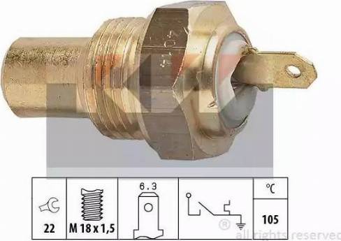 KW 540 014 - Датчик, температура охлаждающей жидкости autosila-amz.com