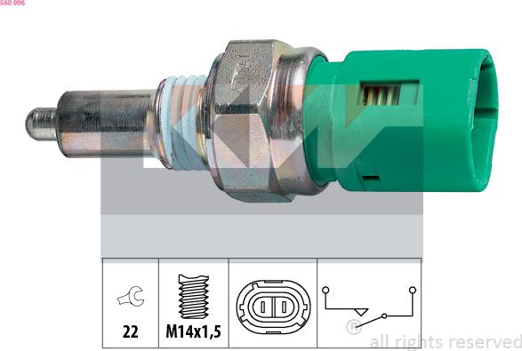 KW 560 096 - Датчик, переключатель, фара заднего хода autosila-amz.com