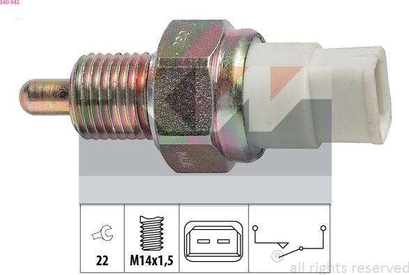 KW 560 042 - Датчик, переключатель, фара заднего хода autosila-amz.com