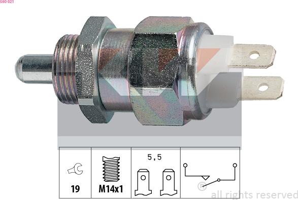 KW 560 021 - Датчик, переключатель, фара заднего хода autosila-amz.com