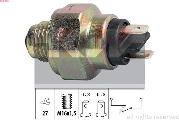 KW 560 074 - Датчик, переключатель, фара заднего хода autosila-amz.com